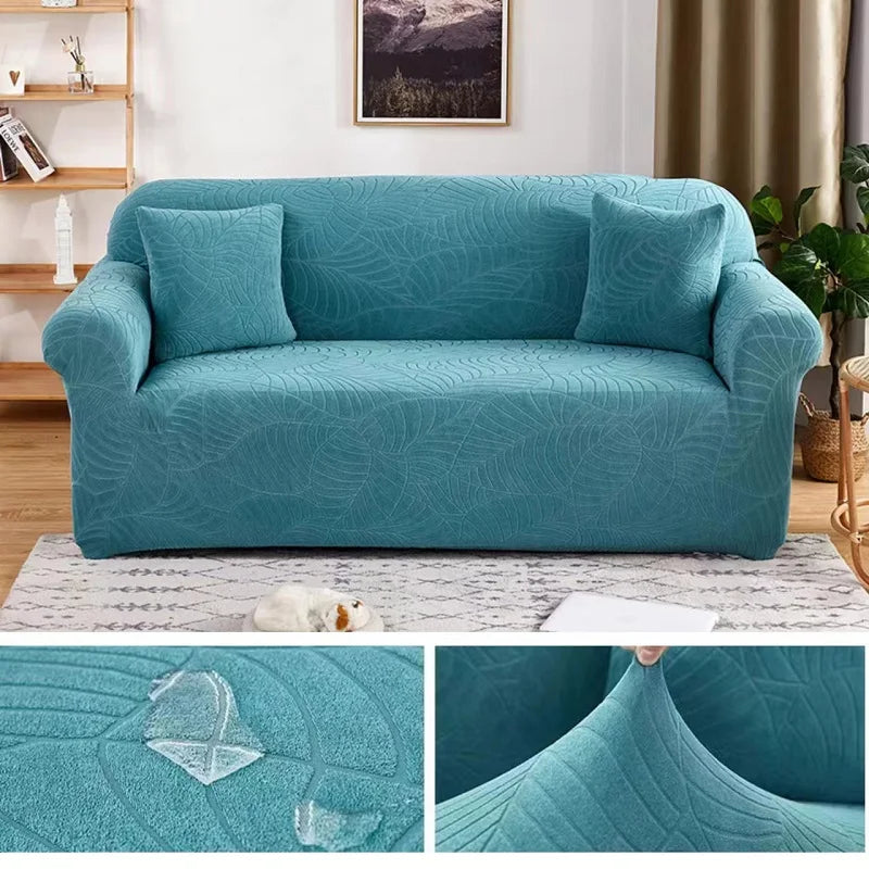 Waterproof Elastic Sofa Cover for Living Room 1/2/3/4 Seater Thick Polar Fleece L-Shaped Corner Sofa Cover Armchair Protector